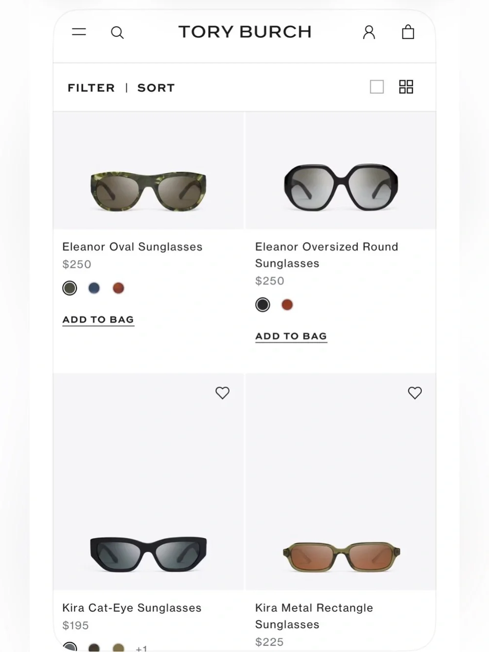 Tory Burch Gold Frame Aviator Sunglasses with Brown Lenses with coa as is